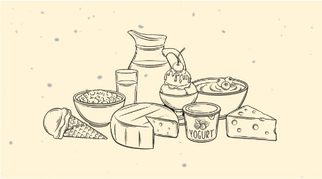 乳製品のイラスト